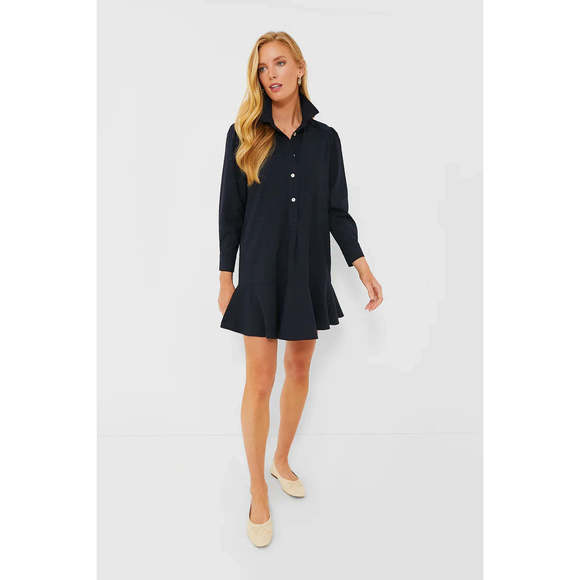 Tuckernuck Dresses & Skirts - Tuckernuck Navy Crepe Callahan Shirt Dress